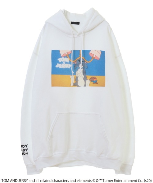 Candy Stripper（キャンディストリッパー）の「TOM and JERRY COMIC HOODIE（パーカー・レディース・オフホワイト/ブラック/レッド・2）」の6枚目の写真