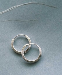 SILVER925 14mmフープピアス