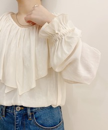SHENERY | ジャガードフリルカラーブラウス(シャツ/ブラウス)