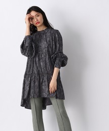 JEANASIS | ティアードジャガードチュニック(ワンピース)