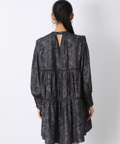 JEANASIS（ジーナシス）の「ティアードジャガードチュニック（ワンピース・レディース・ブラック系その他/グレー系その他/ブルー系その他・FREE）」の12枚目の写真