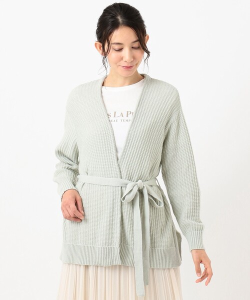 ANY SIS(エニィスィス)の「【洗える】タックスプリング カーディガン(カーディガン/ボレロ・レディース・ベージュ系/ライトグリーン系・4)」の15枚目の写真