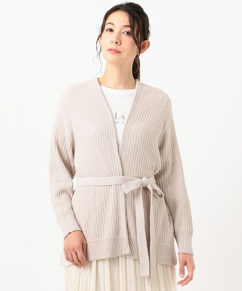 ANY SIS(エニィスィス)の「【洗える】タックスプリング カーディガン(カーディガン/ボレロ・レディース・ベージュ系/ライトグリーン系・4)」の16枚目の写真