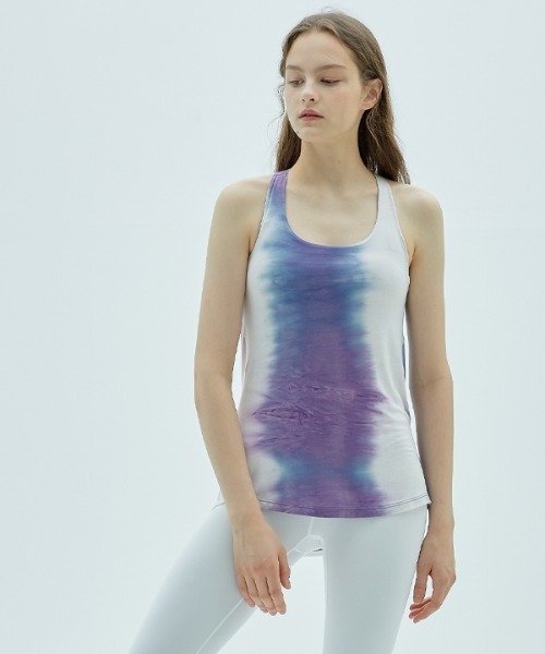 CIENNA（シエナ）の「【CIENNA 】スリーブレス バックオープンブラトップ / BACK OPEN BRATOP SLEEVELESS（スポーツグッズ・レディース・チャコール/カーキオリーブ/ロイヤルブルー/パープル・LARGE/SMALL/MEDIUM）」の4枚目の写真