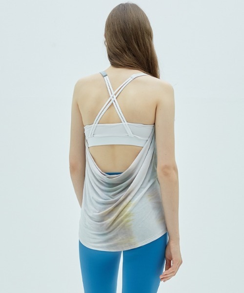 CIENNA（シエナ）の「【CIENNA 】スリーブレス バックオープンブラトップ / BACK OPEN BRATOP SLEEVELESS（スポーツグッズ・レディース・チャコール/カーキオリーブ/ロイヤルブルー/パープル・LARGE/SMALL/MEDIUM）」の5枚目の写真