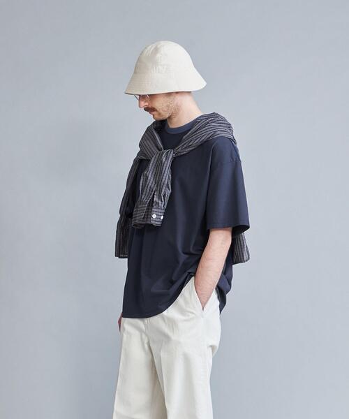 Steven Alan（スティーブンアラン）の「＜Steven Alan＞ PREM SIRO RINGER SHORT SLEEVE TEE-LOOSE/Tシャツ（Tシャツ/カットソー・メンズ・ホワイト/ネイビー/グレー・S/M/L/XL）」の8枚目の写真