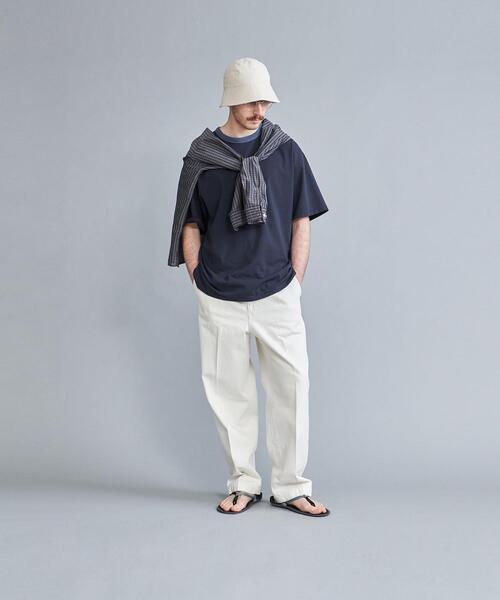 Steven Alan（スティーブンアラン）の「＜Steven Alan＞ PREM SIRO RINGER SHORT SLEEVE TEE-LOOSE/Tシャツ（Tシャツ/カットソー・メンズ・ホワイト/ネイビー/グレー・S/M/L/XL）」の12枚目の写真