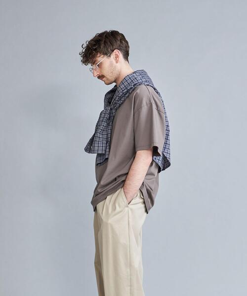 Steven Alan（スティーブンアラン）の「＜Steven Alan＞ PREM SIRO RINGER SHORT SLEEVE TEE-LOOSE/Tシャツ（Tシャツ/カットソー・メンズ・ホワイト/ネイビー/グレー・S/M/L/XL）」の7枚目の写真