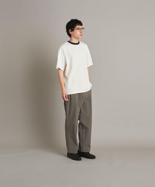 Steven Alan（スティーブンアラン）の「＜Steven Alan＞ PREM SIRO RINGER SHORT SLEEVE TEE-LOOSE/Tシャツ（Tシャツ/カットソー・メンズ・ホワイト/ネイビー/グレー・S/M/L/XL）」の9枚目の写真