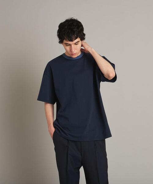 Steven Alan（スティーブンアラン）の「＜Steven Alan＞ PREM SIRO RINGER SHORT SLEEVE TEE-LOOSE/Tシャツ（Tシャツ/カットソー・メンズ・ホワイト/ネイビー/グレー・S/M/L/XL）」の18枚目の写真