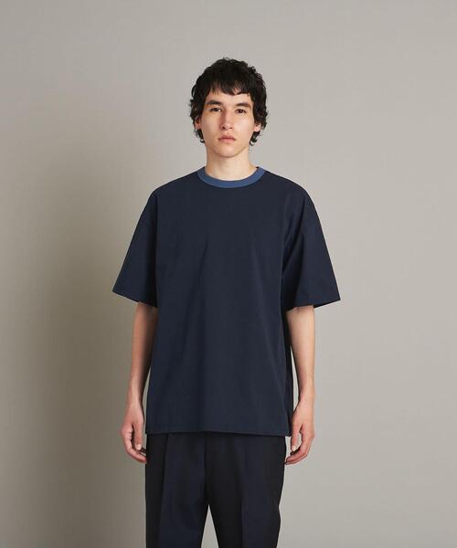 Steven Alan（スティーブンアラン）の「＜Steven Alan＞ PREM SIRO RINGER SHORT SLEEVE TEE-LOOSE/Tシャツ（Tシャツ/カットソー・メンズ・ホワイト/ネイビー/グレー・S/M/L/XL）」の20枚目の写真