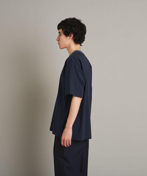 Steven Alan（スティーブンアラン）の「＜Steven Alan＞ PREM SIRO RINGER SHORT SLEEVE TEE-LOOSE/Tシャツ（Tシャツ/カットソー・メンズ・ホワイト/ネイビー/グレー・S/M/L/XL）」の21枚目の写真
