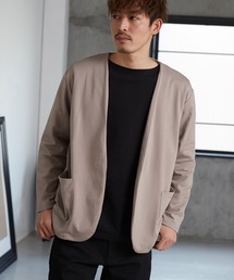 メンズ ストレッチポンチ ノーカラージャケット