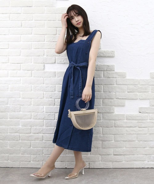 Roomy's（ルーミーズ）の「デニムジャンスカ（ワンピース・レディース・ネイビー・FREE）」の4枚目の写真