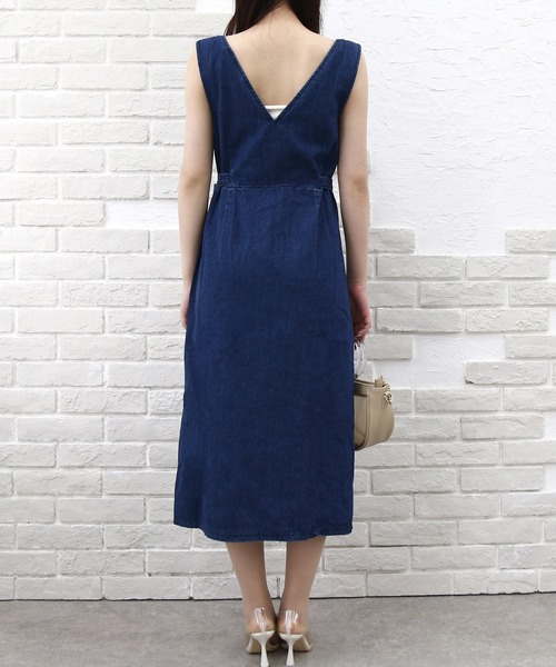 Roomy's（ルーミーズ）の「デニムジャンスカ（ワンピース・レディース・ネイビー・FREE）」の7枚目の写真