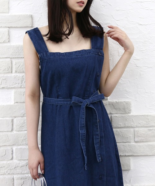 Roomy's（ルーミーズ）の「デニムジャンスカ（ワンピース・レディース・ネイビー・FREE）」の8枚目の写真