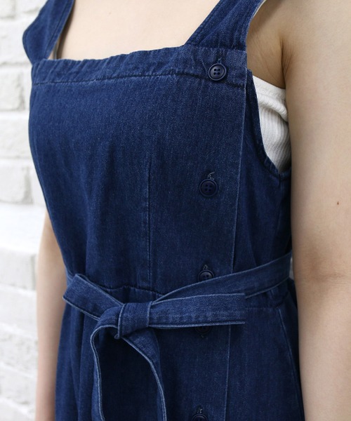 Roomy's（ルーミーズ）の「デニムジャンスカ（ワンピース・レディース・ネイビー・FREE）」の9枚目の写真