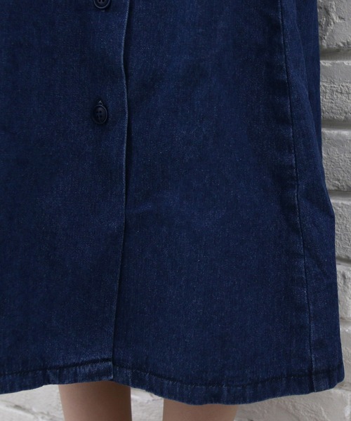 Roomy's（ルーミーズ）の「デニムジャンスカ（ワンピース・レディース・ネイビー・FREE）」の12枚目の写真