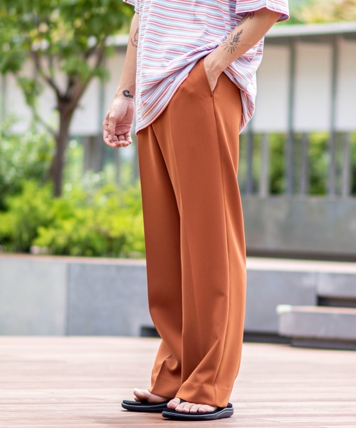 JOINT WORKS（ジョイントワークス）の「ダブルクロスワイドパンツ（その他パンツ・メンズ・ネイビー/グリーン系その他/ブラウン系その他/サックスブルー・SMALL/MEDIUM/LARGE）」の2枚目の写真