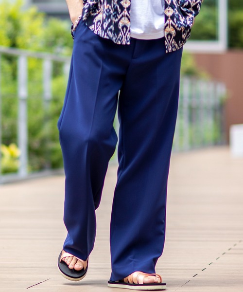 JOINT WORKS（ジョイントワークス）の「ダブルクロスワイドパンツ（その他パンツ・メンズ・ネイビー/グリーン系その他/ブラウン系その他/サックスブルー・SMALL/MEDIUM/LARGE）」の4枚目の写真