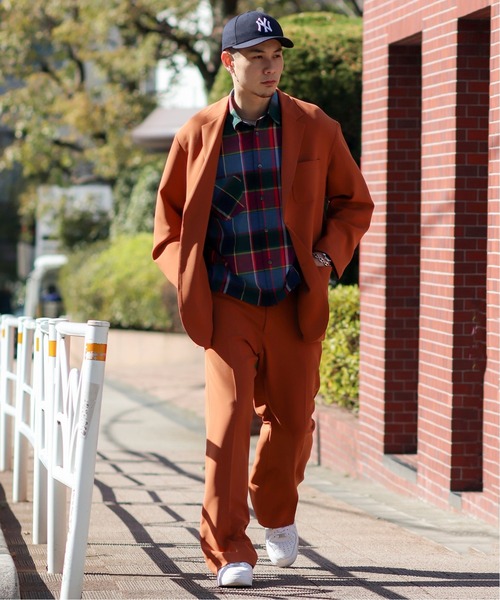 JOINT WORKS（ジョイントワークス）の「ダブルクロスワイドパンツ（その他パンツ・メンズ・ネイビー/グリーン系その他/ブラウン系その他/サックスブルー・SMALL/MEDIUM/LARGE）」の5枚目の写真