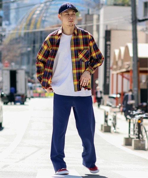 JOINT WORKS（ジョイントワークス）の「ダブルクロスワイドパンツ（その他パンツ・メンズ・ネイビー/グリーン系その他/ブラウン系その他/サックスブルー・SMALL/MEDIUM/LARGE）」の20枚目の写真