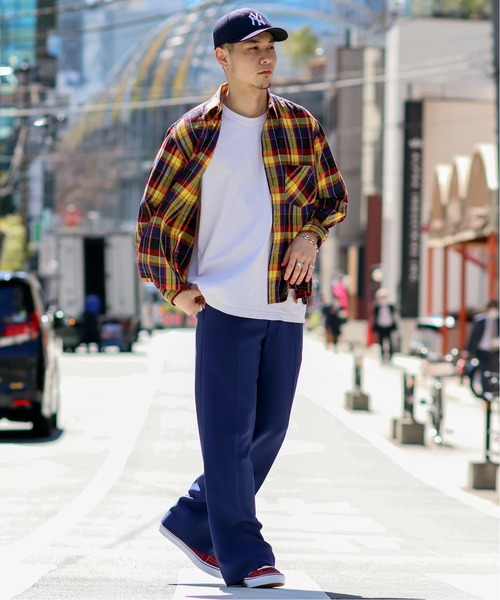 JOINT WORKS（ジョイントワークス）の「ダブルクロスワイドパンツ（その他パンツ・メンズ・ネイビー/グリーン系その他/ブラウン系その他/サックスブルー・SMALL/MEDIUM/LARGE）」の21枚目の写真