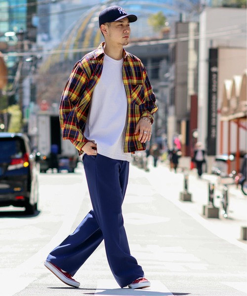 JOINT WORKS（ジョイントワークス）の「ダブルクロスワイドパンツ（その他パンツ・メンズ・ネイビー/グリーン系その他/ブラウン系その他/サックスブルー・SMALL/MEDIUM/LARGE）」の22枚目の写真