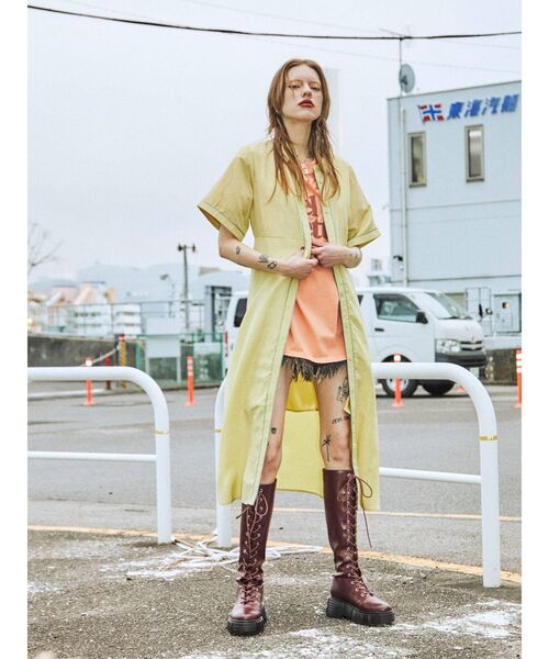 jouetie（ジュエティ）の「レイヤードシアーワンピース（ワンピース・レディース・ブラック/イエロー/パープル/その他1・MEDIUM）」の12枚目の写真