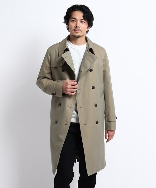 TAKEO KIKUCHI(タケオキクチ)の「◆撥水トレンチコート(トレンチコート・メンズ・カーキ/ネイビー・02/03/04)」の1枚目の写真