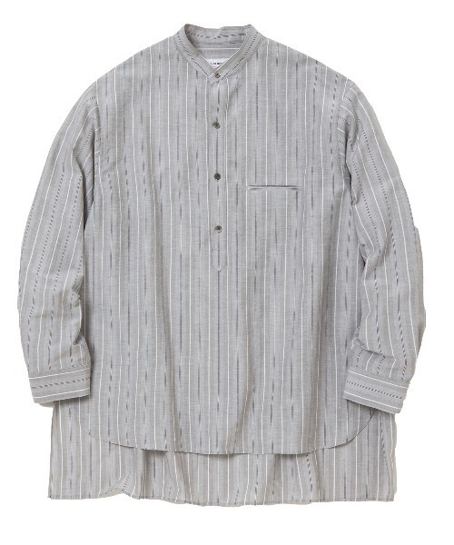 ATELIER BETON（アトリエベトン）の「STRIPE BAND COLLAR SHIRT（シャツ/ブラウス・メンズ・ベージュ/グレー・2/4/3）」の15枚目の写真
