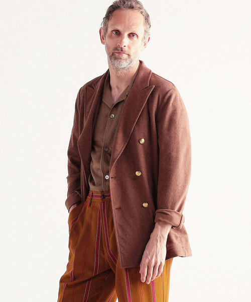 TOMORROWLAND （トゥモローランド）の「コットンパイル 6Bダブルブレストテーラードジャケット ALBINI（テーラードジャケット・メンズ・キャメル/ネイビー・44/46/48/50）」の17枚目の写真