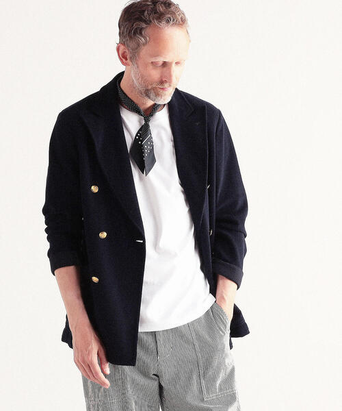 TOMORROWLAND （トゥモローランド）の「コットンパイル 6Bダブルブレストテーラードジャケット ALBINI（テーラードジャケット・メンズ・キャメル/ネイビー・44/46/48/50）」の19枚目の写真