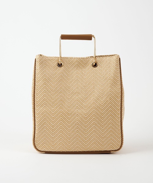 COLONY 2139（コロニートゥーワンスリーナイン）の「雑材トートバッグ/マチ付きA4収納可能トート（トートバッグ・レディース・ブラック/ベージュ・FREE）」の15枚目の写真