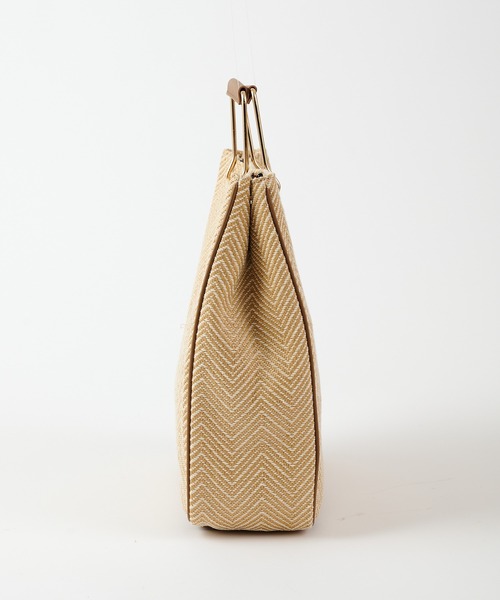 COLONY 2139（コロニートゥーワンスリーナイン）の「雑材トートバッグ/マチ付きA4収納可能トート（トートバッグ・レディース・ブラック/ベージュ・FREE）」の4枚目の写真