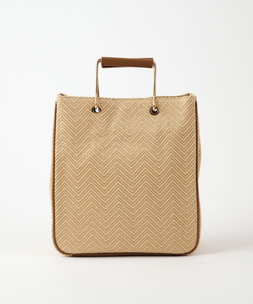 COLONY 2139（コロニートゥーワンスリーナイン）の「雑材トートバッグ/マチ付きA4収納可能トート（トートバッグ・レディース・ブラック/ベージュ・FREE）」の17枚目の写真