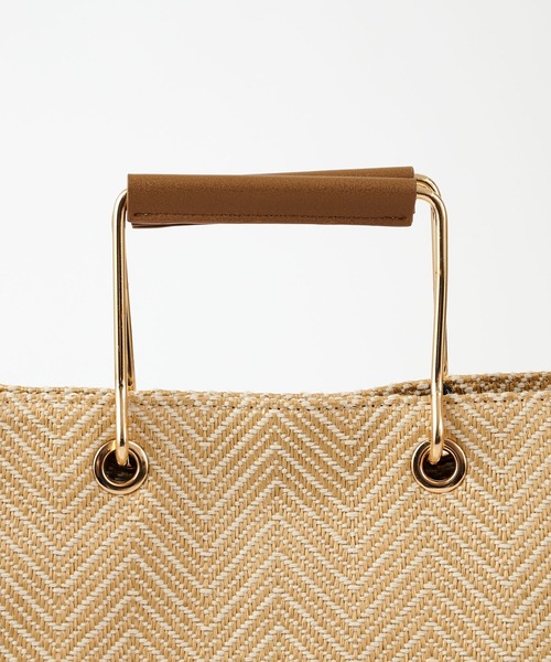 COLONY 2139（コロニートゥーワンスリーナイン）の「雑材トートバッグ/マチ付きA4収納可能トート（トートバッグ・レディース・ブラック/ベージュ・FREE）」の10枚目の写真