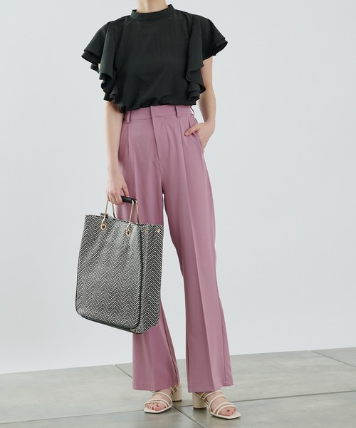 COLONY 2139（コロニートゥーワンスリーナイン）の「雑材トートバッグ/マチ付きA4収納可能トート（トートバッグ・レディース・ブラック/ベージュ・FREE）」の7枚目の写真