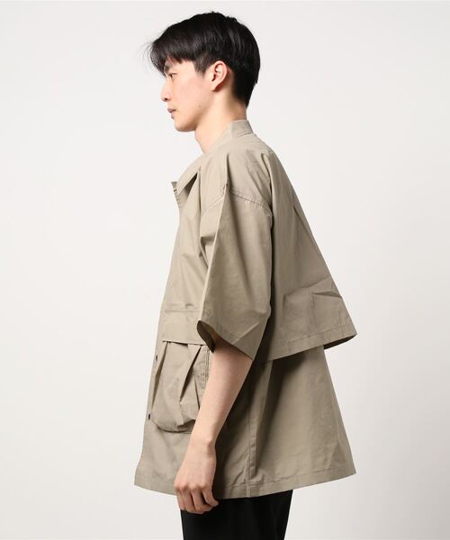 OUTDOOR PRODUCTS APPAREL(アウトドアプロダクツアパレル)の「ベンチレーションシャツ 「着るBAG」シリーズ 撥水 抗UV ポケット多数 ビッグシルエット(シャツ/ブラウス・メンズ・ブラック/ベージュ・LARGE/MEDIUM/X-LARGE)」の22枚目の写真