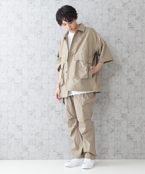 OUTDOOR PRODUCTS APPAREL(アウトドアプロダクツアパレル)の「ベンチレーションシャツ 「着るBAG」シリーズ 撥水 抗UV ポケット多数 ビッグシルエット(シャツ/ブラウス・メンズ・ブラック/ベージュ・LARGE/MEDIUM/X-LARGE)」の10枚目の写真