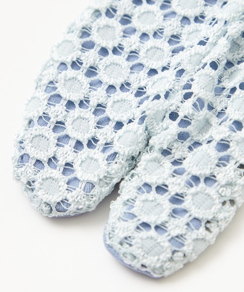 ふりふ(フリフ)の「furifuまるレース足袋(和装小物・レディース・ベージュ/サックスブルー/ネイビー・FREE)」の4枚目の写真