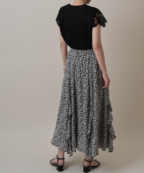 &. NOSTALGIA（アンドドットノスタルジア）の「袖レースカットソー（Tシャツ/カットソー・レディース・ブラック/オフホワイト/ミント/グレイッシュベージュ/ラベンダー/チャコールグレー/モカ/ブルー・FREE）」の21枚目の写真