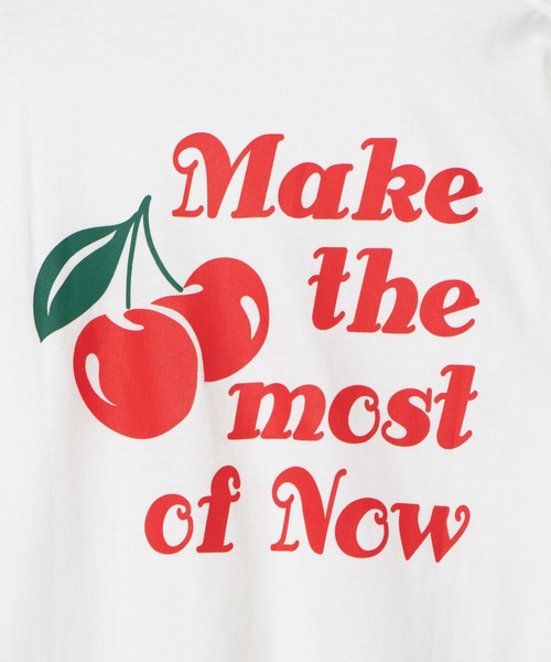 WEGO（ウィゴー）の「WEGO/チェリーバックプリントTシャツ（Tシャツ/カットソー・レディース・ピンク/ホワイト・SMALL/X-LARGE/MEDIUM/LARGE）」の18枚目の写真