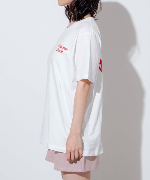 WEGO（ウィゴー）の「WEGO/チェリーバックプリントTシャツ（Tシャツ/カットソー・レディース・ピンク/ホワイト・SMALL/X-LARGE/MEDIUM/LARGE）」の12枚目の写真