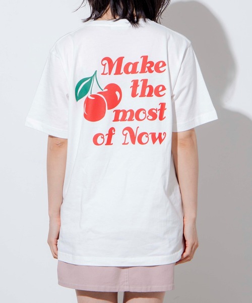 WEGO（ウィゴー）の「WEGO/チェリーバックプリントTシャツ（Tシャツ/カットソー・レディース・ピンク/ホワイト・SMALL/X-LARGE/MEDIUM/LARGE）」の13枚目の写真