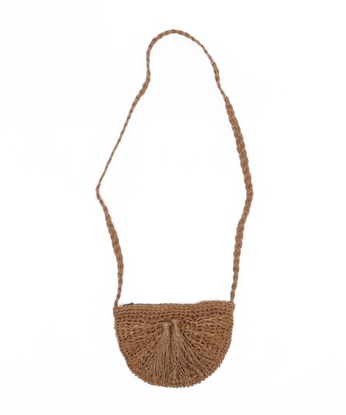 clear（クリア）の「半月カゴバッグ（かごバッグ・レディース・ベージュ/ブラウン/ライトグリーン/ラベンダー・F）」の2枚目の写真