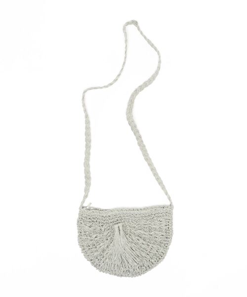 clear（クリア）の「半月カゴバッグ（かごバッグ・レディース・ベージュ/ブラウン/ライトグリーン/ラベンダー・F）」の3枚目の写真