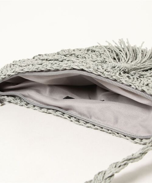 clear（クリア）の「半月カゴバッグ（かごバッグ・レディース・ベージュ/ブラウン/ライトグリーン/ラベンダー・F）」の8枚目の写真