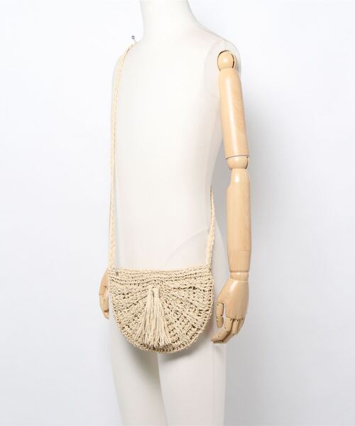 clear（クリア）の「半月カゴバッグ（かごバッグ・レディース・ベージュ/ブラウン/ライトグリーン/ラベンダー・F）」の10枚目の写真