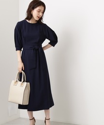 N.（N. Natural Beauty Basic） | 【追加生産】サッシュベルト付ワンピース(ワンピース)